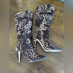 Leopard Print Women's Boots